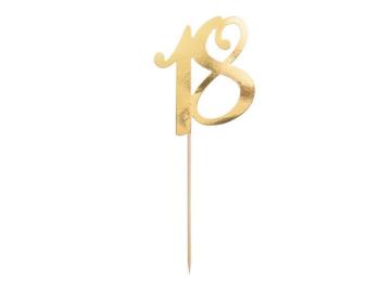 Topper 18 Years Gold PartyDeco