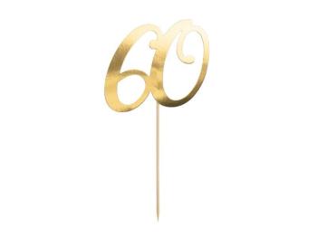 Topper 60 Anos Ouro PartyDeco