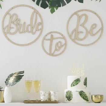 Bride to Be Wooden Hoops