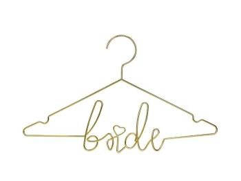 Gold Bride Hanger PartyDeco