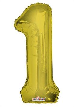 14" Foil Balloon nº 1 - Gold