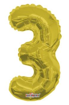 14" Foil Balloon nº 3 - Gold Kaleidoscope