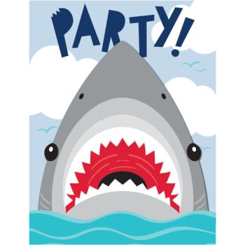 Shark Invitations Creative Converting