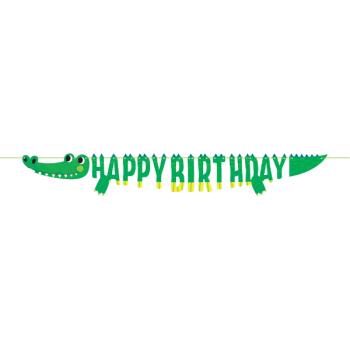 Grinalda Crocodilo Happy Birthday