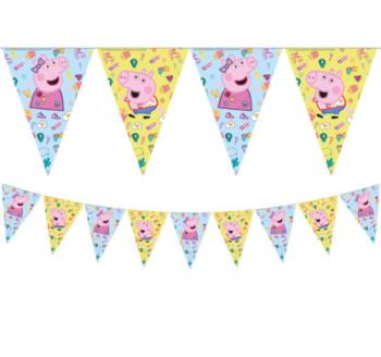 Peppa Pig Messy Play Flags Wreath Decorata Party