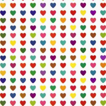 Colorful Hearts Wrapping Paper Roll XiZ Party Supplies