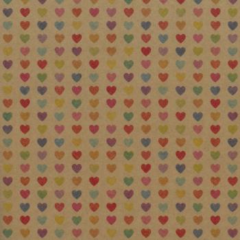 Kraft Hearts Wrapping Paper Roll XiZ Party Supplies