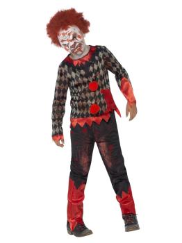 Zombie Clown Boy Costume - 10-12