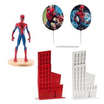 Spiderman Cake Kit with figure deKora