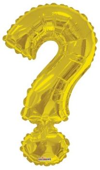 34" Foil Balloon Question Mark - Gold Kaleidoscope