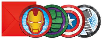 Mighty Avengers Invitations Decorata Party