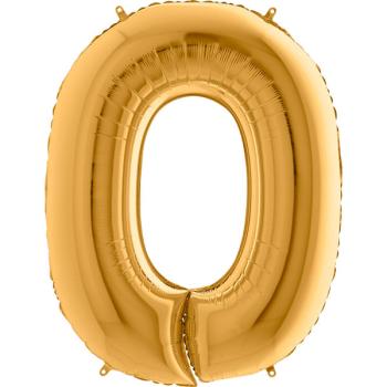 40" Foil Balloon nº 0 - Old Gold Grabo