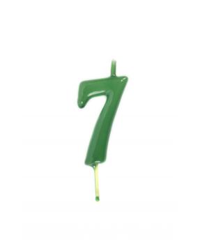 Candle 6cm nº7 - Green