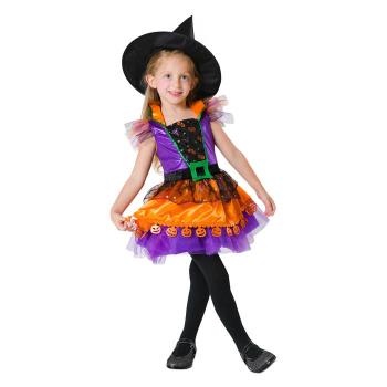 Pumpkin Witch Costume 3-4 Years