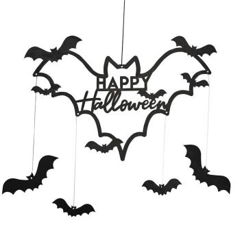 Decoração Morcego Happy Halloween GingerRay