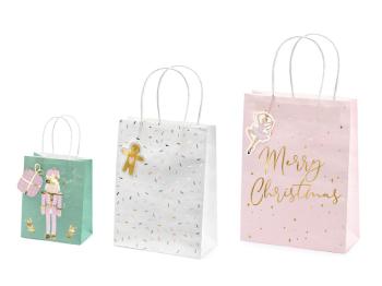 Set of 3 Christmas Gift Bags PartyDeco