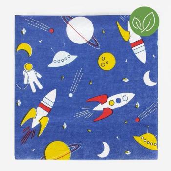 Blue Space Napkins My Little Day