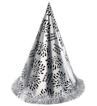 New Year´s Eve Party Hat - Silver