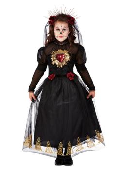 Day of the Dead Bridal Costume - 4-6 Years Smiffys