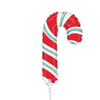 Foil Balloon 14" Red Mini Cane Grabo