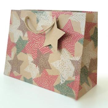 Small Christmas Stars Paper Bag
