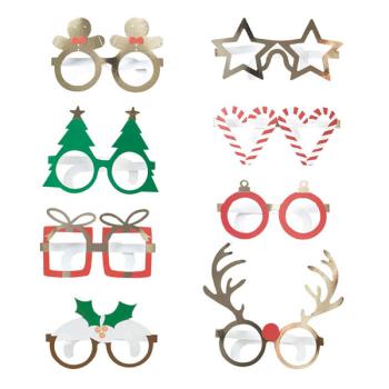 Fun Christmas Photobooth Glasses