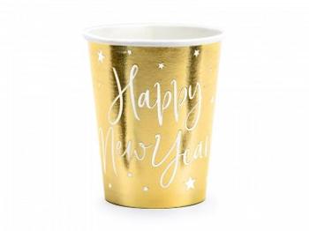Happy New Year Cups - Gold PartyDeco
