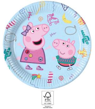 Paper Plates 23cm Peppa Pig Decorata Party