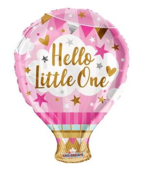 Globo de foil "Hello Little One" de 18" - Rosa