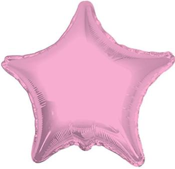 Balão Foil 9" Estrela - Rosa Bebé