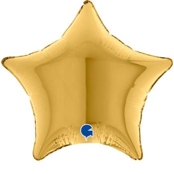 4" Star Foil Balloon - Ouro Grabo