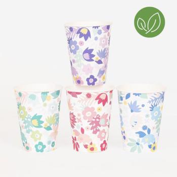 Colorful Flower Cups