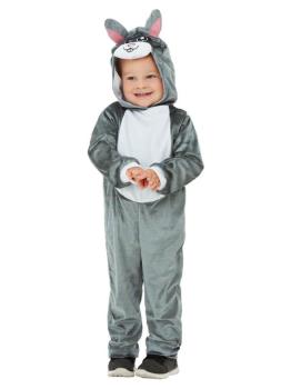 Disfraz infantil de conejito gris - 1-2 años