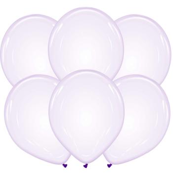 25 32cm Clear Balloons - Lilac XiZ Party Supplies