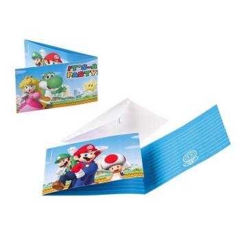 Super Mario Invitations Amscan