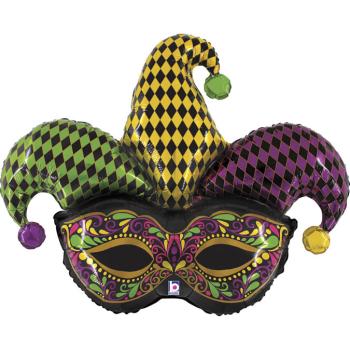 45" Foil Balloon Joker Mask Grabo