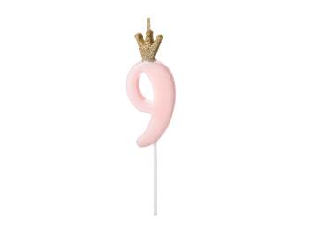 Princess Candle Nº9 - Pink PartyDeco