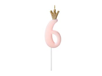 Princess Candle Nº6 - Pink PartyDeco