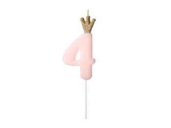Princess Candle Nº4 - Pink
