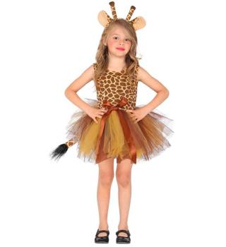 Giraffe Girl Costume - 3-4 Years Widmann