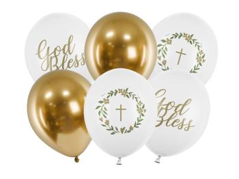 Communion Latex Balloons - God Bless PartyDeco