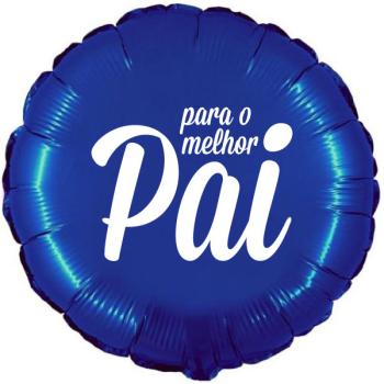 18" Foil Balloon For The Best Dad - Blue