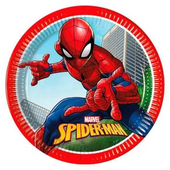 Paper Plates 23cm Spiderman - Crime Fighter Decorata Party