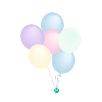 6 Balloons 32cm - Matte Multicolor