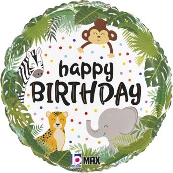 18" Happy Birthday Selva Foil Balloon