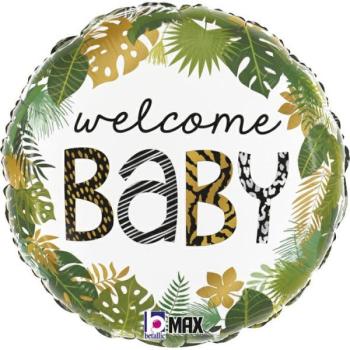 Balão Foil 18" Welcome Baby Selva