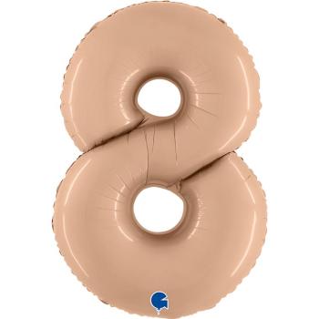 40" Foil Balloon nº 8 - Nude Satin Grabo