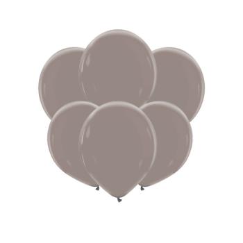 6 Balões 32cm Natural - Cinza Rato XiZ Party Supplies