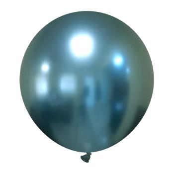 60cm Chrome Balloon - Light Blue