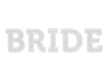 White Bride Badge PartyDeco